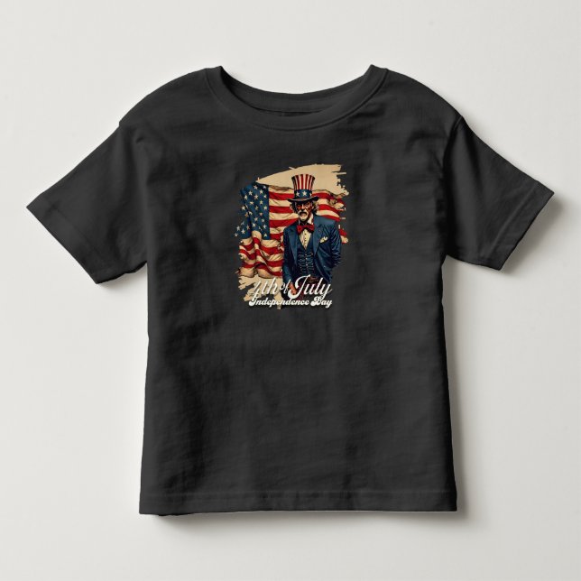 Camiseta De Bebé Alma orgullosa del 4 de julio (Anverso)