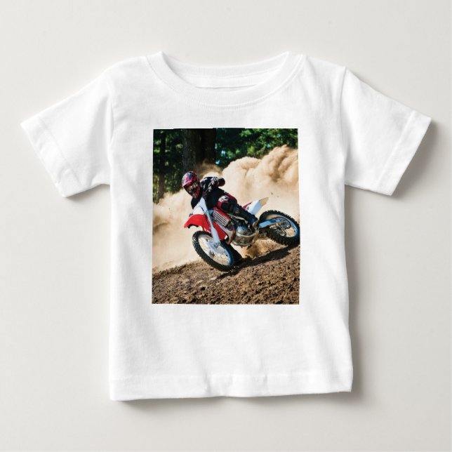 Camiseta De Bebé almohada de lanzamiento de motocross (Anverso)