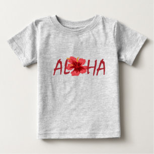Camiseta De Bebé Aloha hibiscus baby creeper