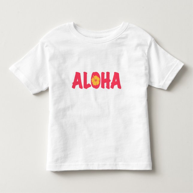 Camiseta De Bebé Aloha Toddler T-shirt (Anverso)