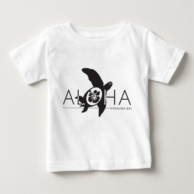 Camiseta De Bebé Aloha - Tortuga Hawaii (Anverso)