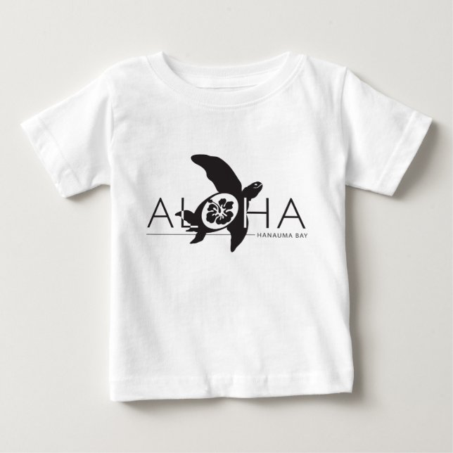 Camiseta De Bebé Aloha - Tortuga Hawaii (Anverso)