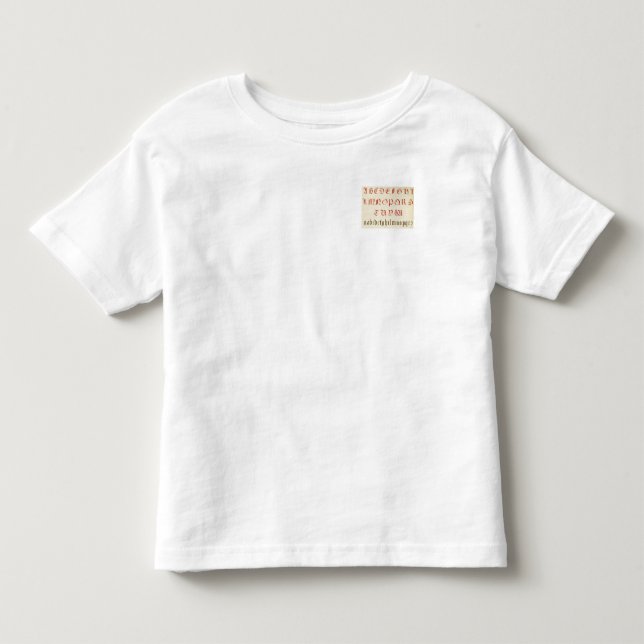 Camiseta De Bebé Alphabet Shirt (Anverso)