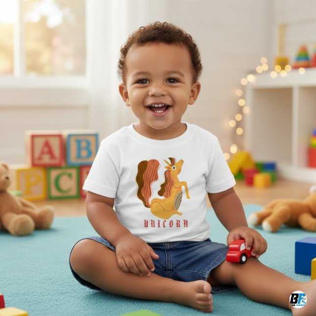 Camiseta De Bebé Alphabet U Animal Para Unicorn (Subido por el creador)