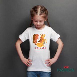 Camiseta De Bebé Alphabet U Animal Para Unicorn
