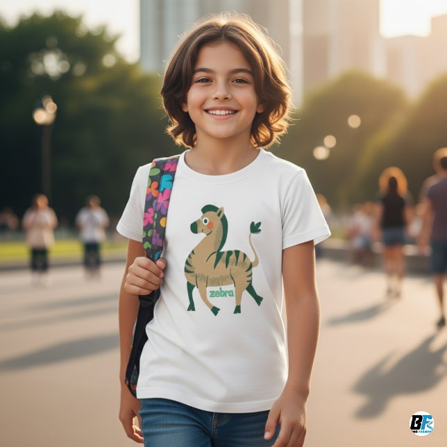 Camiseta De Bebé Alphabet Z Animal Para Cebra (Subido por el creador)
