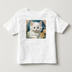 Camiseta De Bebé Alphonse Mucha Art Nouveau Kitten