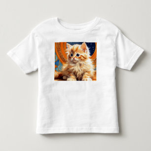 Camiseta De Bebé Alphonse Mucha Art Nouveau Naranja Cat