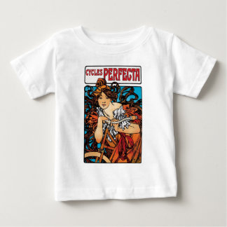 Camiseta De Bebé Alphonse Mucha - Ciclos Perfecta Retro Art Nouveau