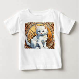 Camiseta De Bebé Alphonse Mucha Style Cat