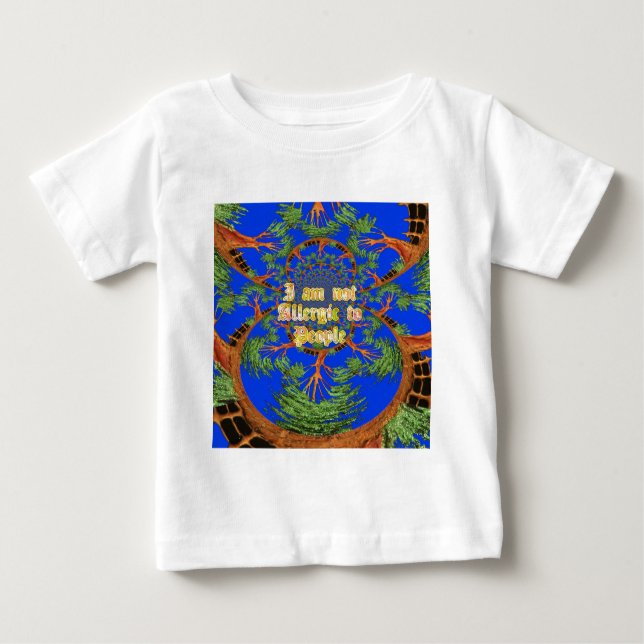 Camiseta De Bebé Alquimia de Acacia: No soy alérgico al arte popula (Anverso)