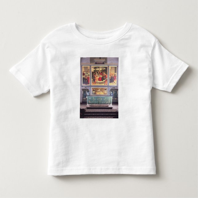 Camiseta De Bebé Altar con un tríptico que representa (Anverso)