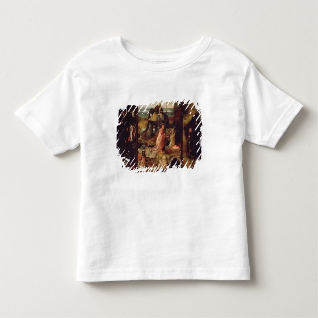 Camiseta De Bebé Altarpiece de los ermitaños (aceite en el panel) (Anverso)