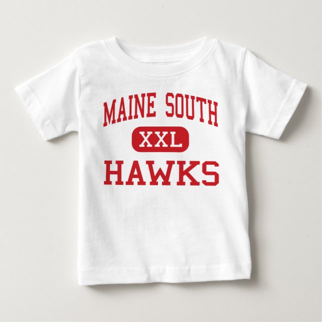 Camiseta De Bebé Alto del sur de Maine - halcones - - parque Ridge (Anverso)