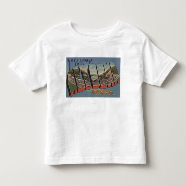 Camiseta De Bebé Altoona, Pennsylvania - escenas grandes de la (Anverso)