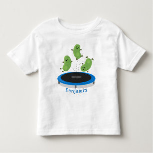 Camiseta De Bebé Alubias verdes graciosas y lindas en el personaliz
