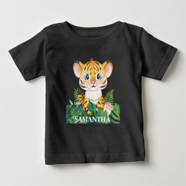 Camiseta De Bebé ama Vida Silvestre Tigre Bebé (Anverso)