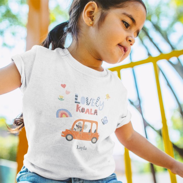 Camiseta De Bebé Amable Koala Niña Pequeña Nombre Animado (Subido por el creador)