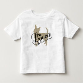 Camiseta De Bebé Amado Por Un Niño Chihuahua Tee