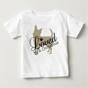 Camiseta De Bebé Amado Por Un Tee Bebé Chihuahua