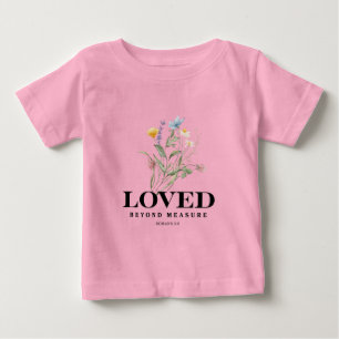 Camiseta De Bebé Amado sin medida – Romanos 5:8 Biblia Cristiana