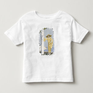 Camiseta De Bebé Amalfi, ilustracion de una mujer con un vestido am