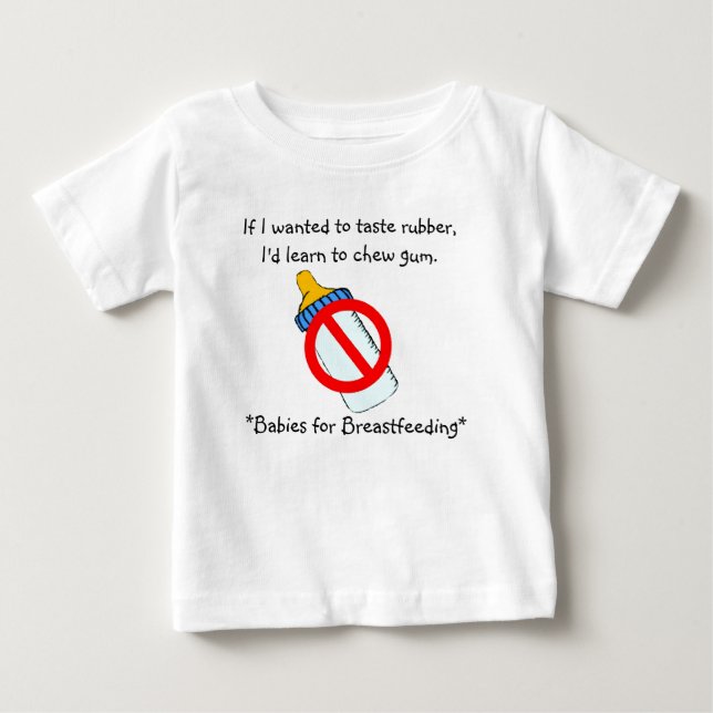 Camiseta De Bebé Amamantamiento (caucho de la prueba) (Anverso)