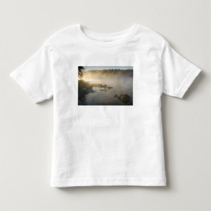 Camiseta De Bebé Amanecer a través de la niebla en Anderson Bay, Ll