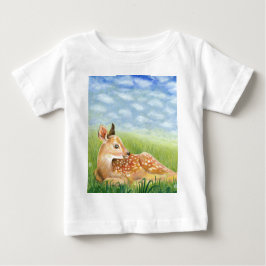 Camiseta De Bebé Amanecer en el Ilustracion de hierba