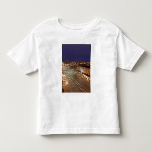 Camiseta De Bebé Amanecer en la calle principal de Bismarck, Dakota (Anverso)