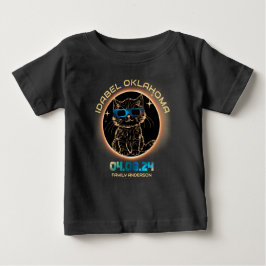 Camiseta De Bebé Amante de gatos de Idabel Oklahoma Eclipse Solar T