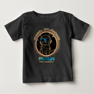 Camiseta De Bebé Amante de gatos de Idabel Oklahoma Eclipse Solar T