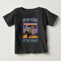 Amante de la música hip-hop wombat divertida con a