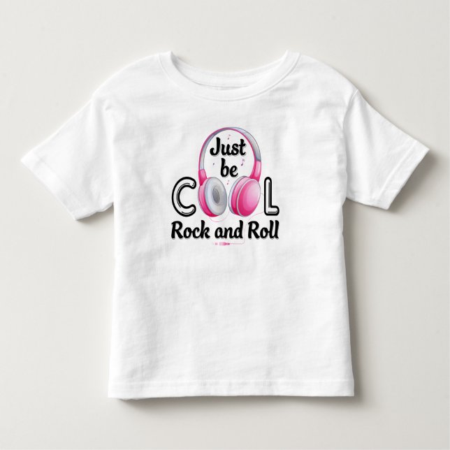 Camiseta De Bebé Amante de la música Solo sé genial Rock and Roll (Anverso)