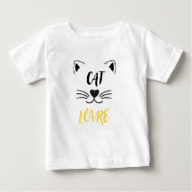 Camiseta de bebé amante de los gatos