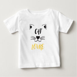 Camiseta de bebé amante de los gatos