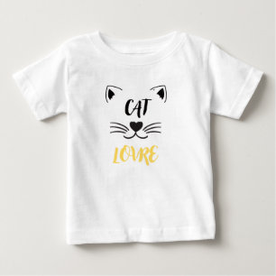 Camiseta de bebé amante de los gatos