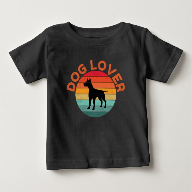 CAMISETA DE BEBÉ AMANTE DE PERROS (Anverso)