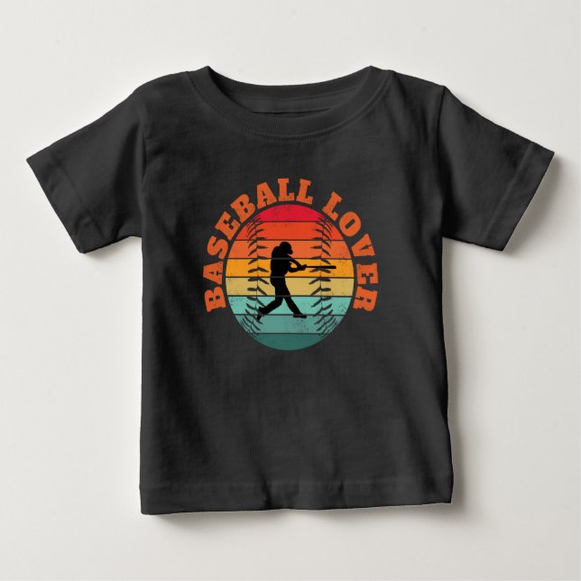 Camiseta De Bebé Amante del béisbol (Anverso)