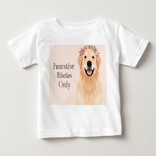 Camiseta De Bebé amante del perro (Anverso)