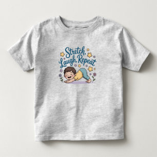 Camiseta De Bebé Amante del yoga de estiramiento Zen risa repetició