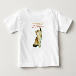 Camiseta De Bebé Amante Perezoso De Gatos Divertido Gato Lindo