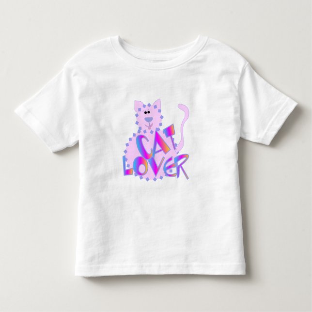 Camiseta De Bebé Amante rosado del gato (Anverso)