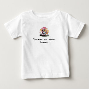 Camiseta De Bebé Amantes de helados de verano