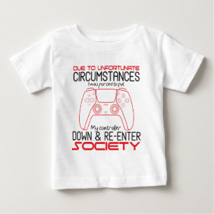Camiseta De Bebé Amantes de los juegos dejan mi control remoto dive