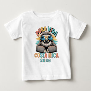 Camiseta De Bebé Amantes de Pura Vida Perezosos Costa Rica Relajado