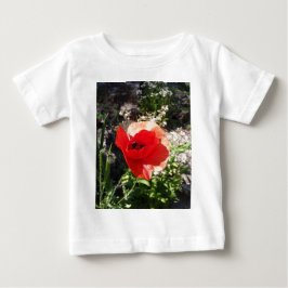 Camiseta De Bebé Amapola roja