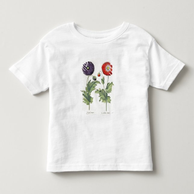 Camiseta De Bebé Amapolas: incarnato del multiplici del flore (Anverso)