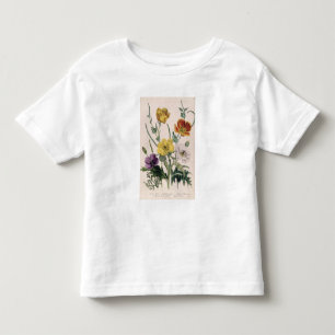 Camiseta De Bebé Amapolas y anémonas