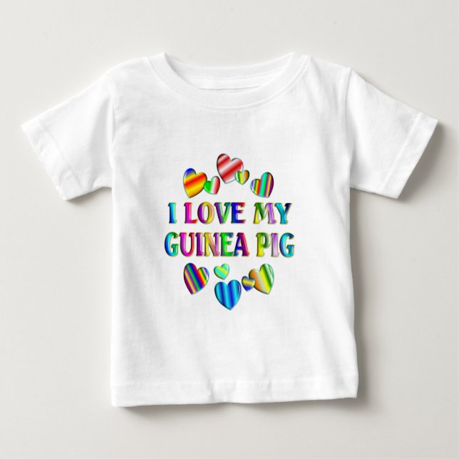 Camiseta De Bebé Amar a mi cerdo guineano (Anverso)